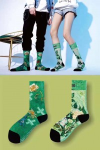 قیمت عمده فروشی 2019 چین 20120 OEM Fashion Dress Sports 360 Digital Printing Seamless Sublimation Print Socks