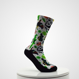 Sina goedkeap priis Sina oanpaste printe sokken 3D naadleaze manlju 360 digitale katoen printe lege sublimaasje lege sokken