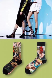 2019 ລາຄາຂາຍສົ່ງຈີນ 20120 OEM Fashion Dress Sports 360 Digital Printing Seamless Sublimation Print Socks