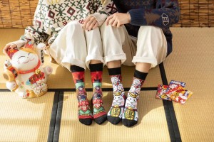 Inspeksi Kualitas kanggo China Custom 360 Digital Printing Socks Men's Novelty Casual Dress Sublimasi Blank Socks