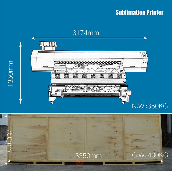 Professional Large Format Roll Size Paper 3D Sublimation Printer Machine, Heat  Press Printer Sublimation - Haishu Colorido