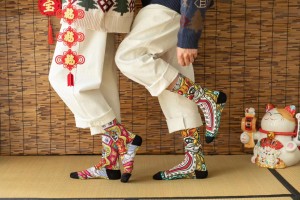 Inspekcija kvalitete za kineske prilagođene čarape s digitalnim ispisom od 360°, muške novosti, ležerne haljine, sublimirane prazne čarape