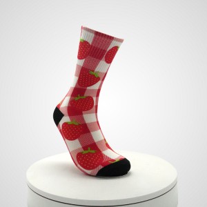Tople duge ženske čarape s 3D printom Crew Socks, Crew Socks Print