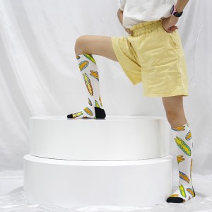 ODM Factory China Спеціальний логотип Сублімація 3D-друк Пусті шкарпетки Цифровий друк Дизайн Ваш власний Sock Meias