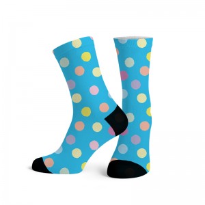 Custom Colorful Polka Dot Socks