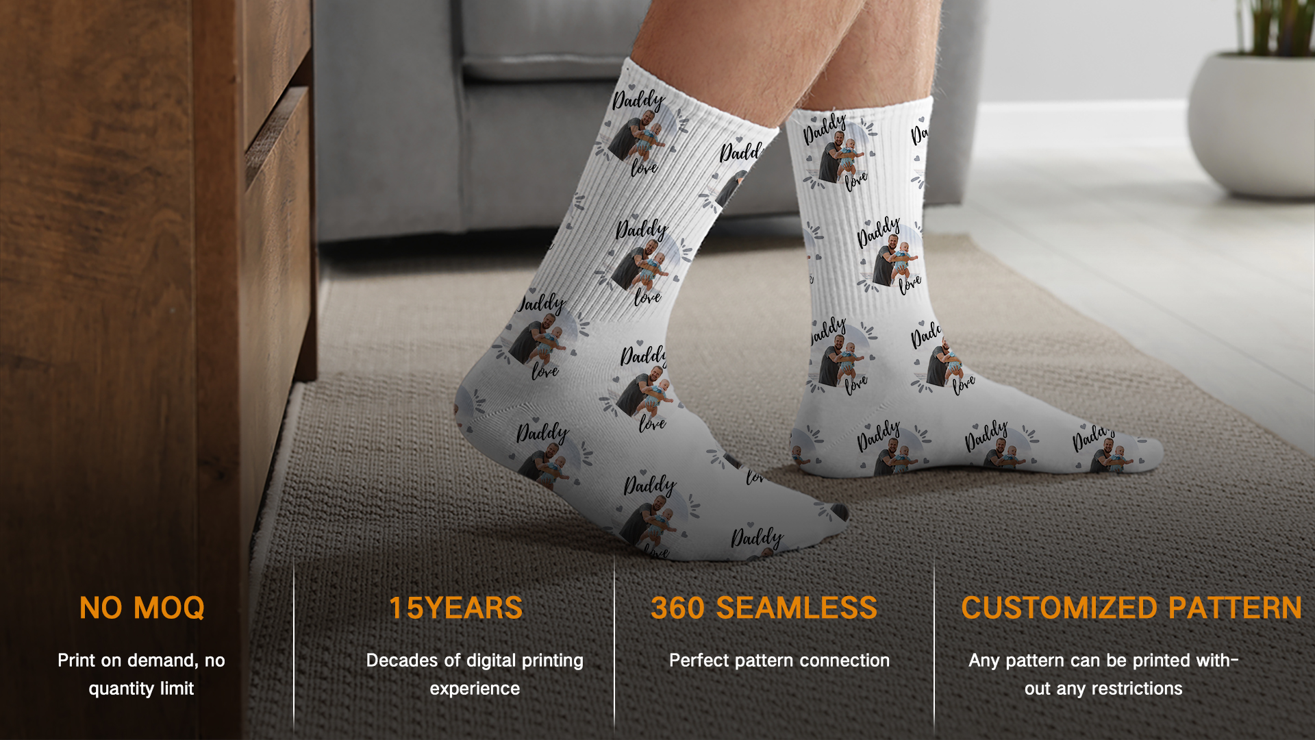 custom face socks