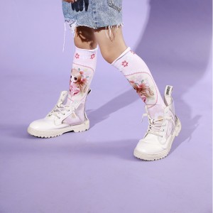 Prufessiunali China China Custom Women Fashion 360 Printing Comfort Ankle Socks