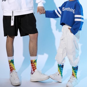 Veľkoobchodné školské potreby najvyššej kvality v Číne Sublimované biele DIY prázdne školské ponožky (C5118)