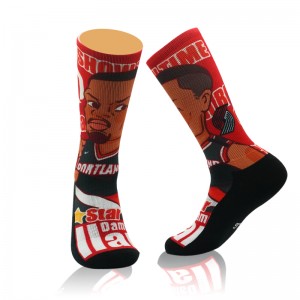 Logo Yachizolowezi Professional Super Star Kobe Basketball Masokisi Asankhidwe Amasewera Masosi Opanda Slip Skateboard Towel Pansi Sock